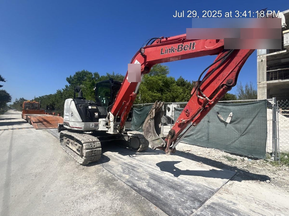 2020 Link-Belt 80X3EX 7'2" ARM, 17.7" rubber tracks, Multi function aux hydraulics