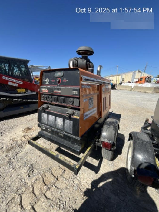 2019 Lincoln Electric Vantage 322 Welder Ready-Pak 3, Two wheel trailer, Fender and Light kit, Cable Rack