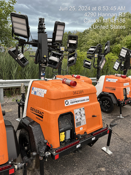 2023 Generac MLT2 Diesel, Flex Switch 120V Input, Powerzone Controller, 
(4) 320W LED Lights, 4kW Generator, 39.9 Gal Fuel Tank, 2" Ball, T3