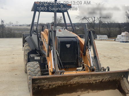 2019 Case 570N EP Canopy, 4WD, GP Front Bucket, Dual Tilt Cylinder, 84" Box Blade w/ Scarifier, Wheel Weights, Beacon