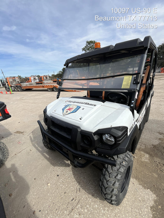 2022 Kawasaki Mule PRO-DXT Standard Options, Backup Alarm, Beacon, Plastic Hard Top, Poly Windshield, Horn Kit