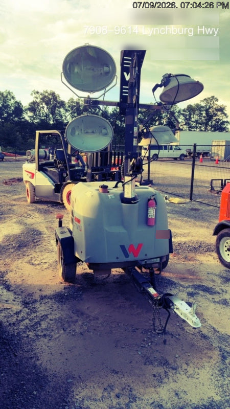 2019 Wacker Neuson LTV6L-MH Wacker Neuson LTV6L Mobile Light Tower w/Fuel Level Sensor Installed