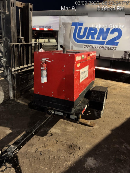 2022 Shindaiwa DGW400MDL Kubota D902 Engine, 23 HP, Dual Op Welder, Wire, Arc, Droop Stick, Tig, and CC Stick Functionality, Simulphase, 3 Phase and 1 Phase Gen Output, Single Axle NB Trlr, Slr Trckl Chrg 12V 12W, Fire Ext