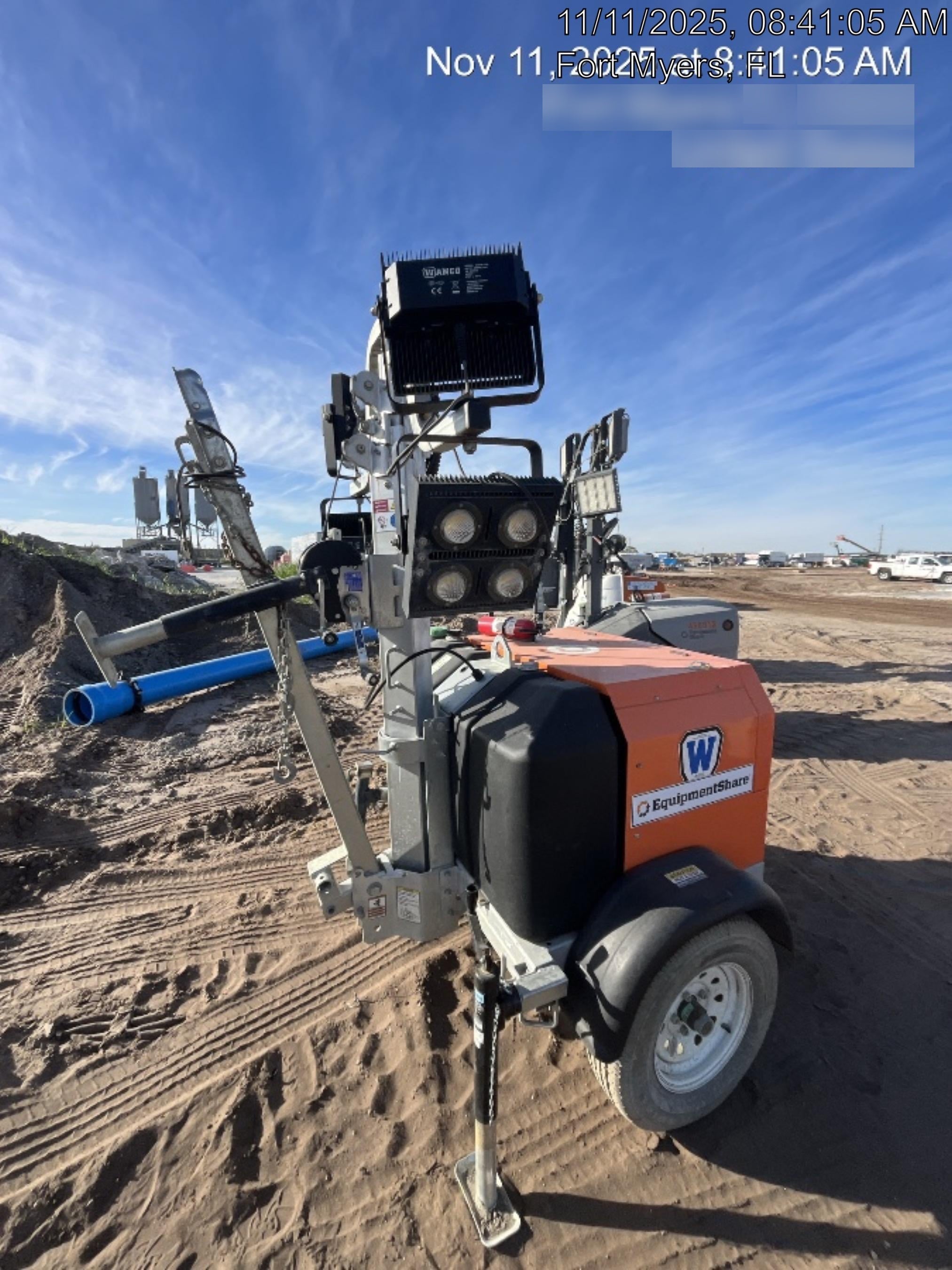 2023 Wanco WLTT-4MM4K Diesel, Deep Sea Controller, Shore Power Plug, Auto Start, (4) 350W LED Floodlights, 4kW Generator, 60 Gal Fuel Tank, 2" Ball, T3