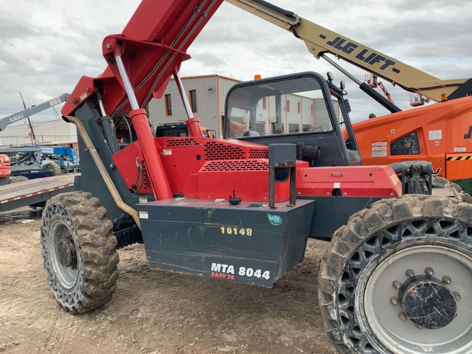 2019 Manitou MTA8044 MTA 8044 - 74 HP T4, Canopy, Worklights/Strobe, Beacon, 66" Carriage, 48" Forks, Solid Tires, Lift Hook, Aux Hydraulics