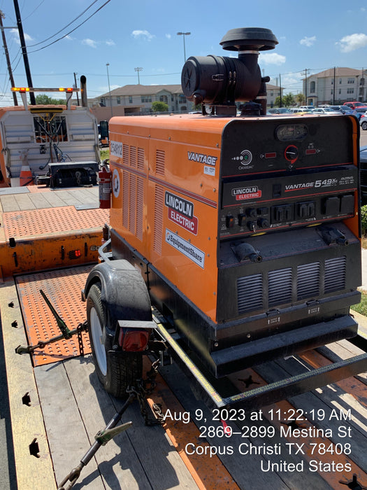 2022 Lincoln Electric Vantage 549X Crosslink Technology, Trailer Mounted, ES Decals, T3
