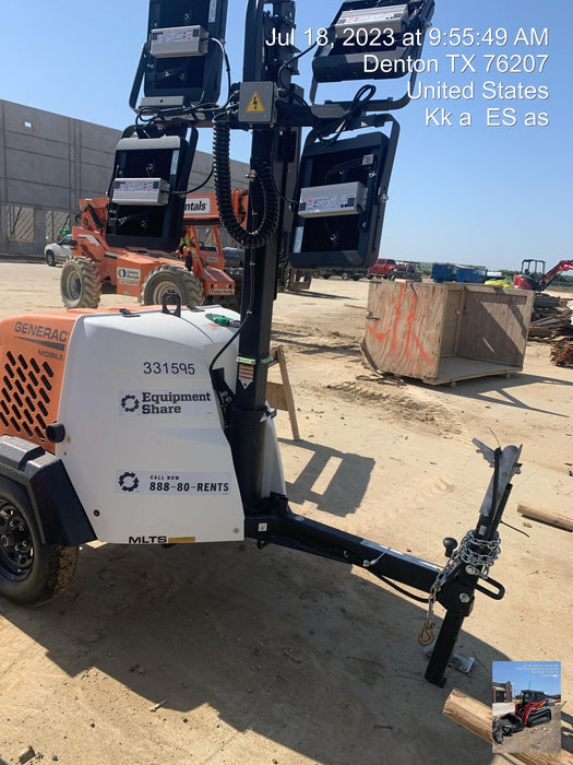 2023 Generac MLT2 Diesel, Flex Switch 120V Input, Powerzone Controller, (4) 320W LED Lights, 4kW Generator, 39.9 Gal Fuel Tank, 2" Ball, T3