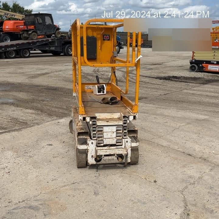 Custom Equipment HB-1430 <ul>
 <li>Hy-Brid Scissor Lift</li>
  <li>Platform capacity up to 670 lbs.</li>
  <li>Working height up to 20 ft</li>
  <li>Weighs under 1,700 lbs.</li>
  <li>Non-marking wheels </li>
</ul>