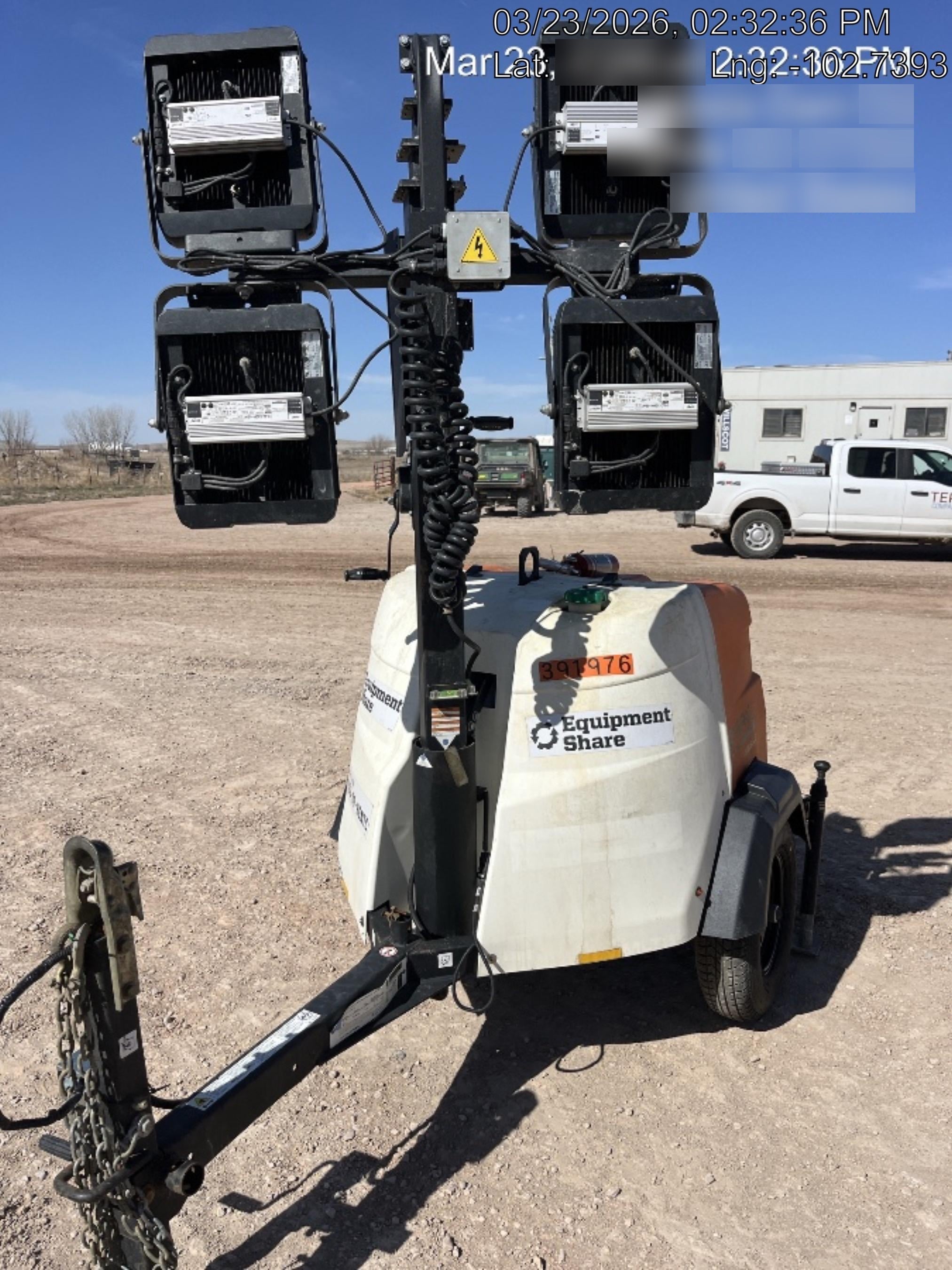 2024 Generac MLT2 Diesel, Flex Switch 120V Input, Powerzone Controller, 
(4) 320W LED Lights, 4kW Generator, 39.9 Gal Fuel Tank, 2" Ball, T3