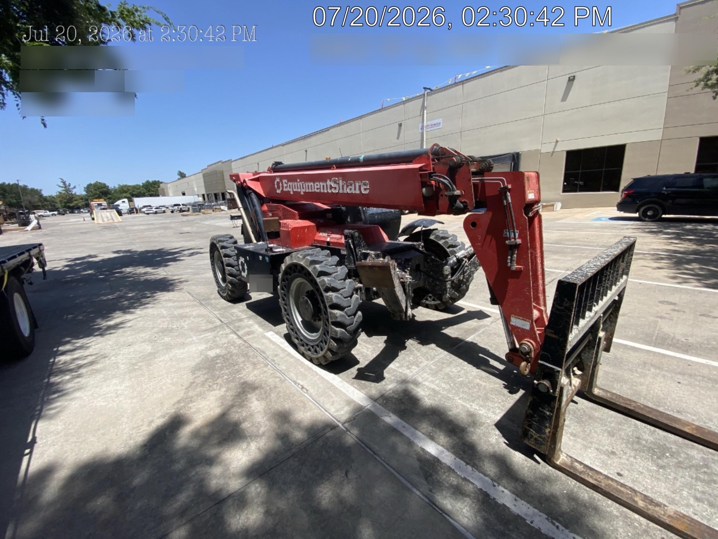 2019 Manitou MTA10055 Canopy, 120 HP, Solid Tires, Work Lights, Lift Hook, Auxiliary Hydraulics, 66" Carriage and 60" Forks
