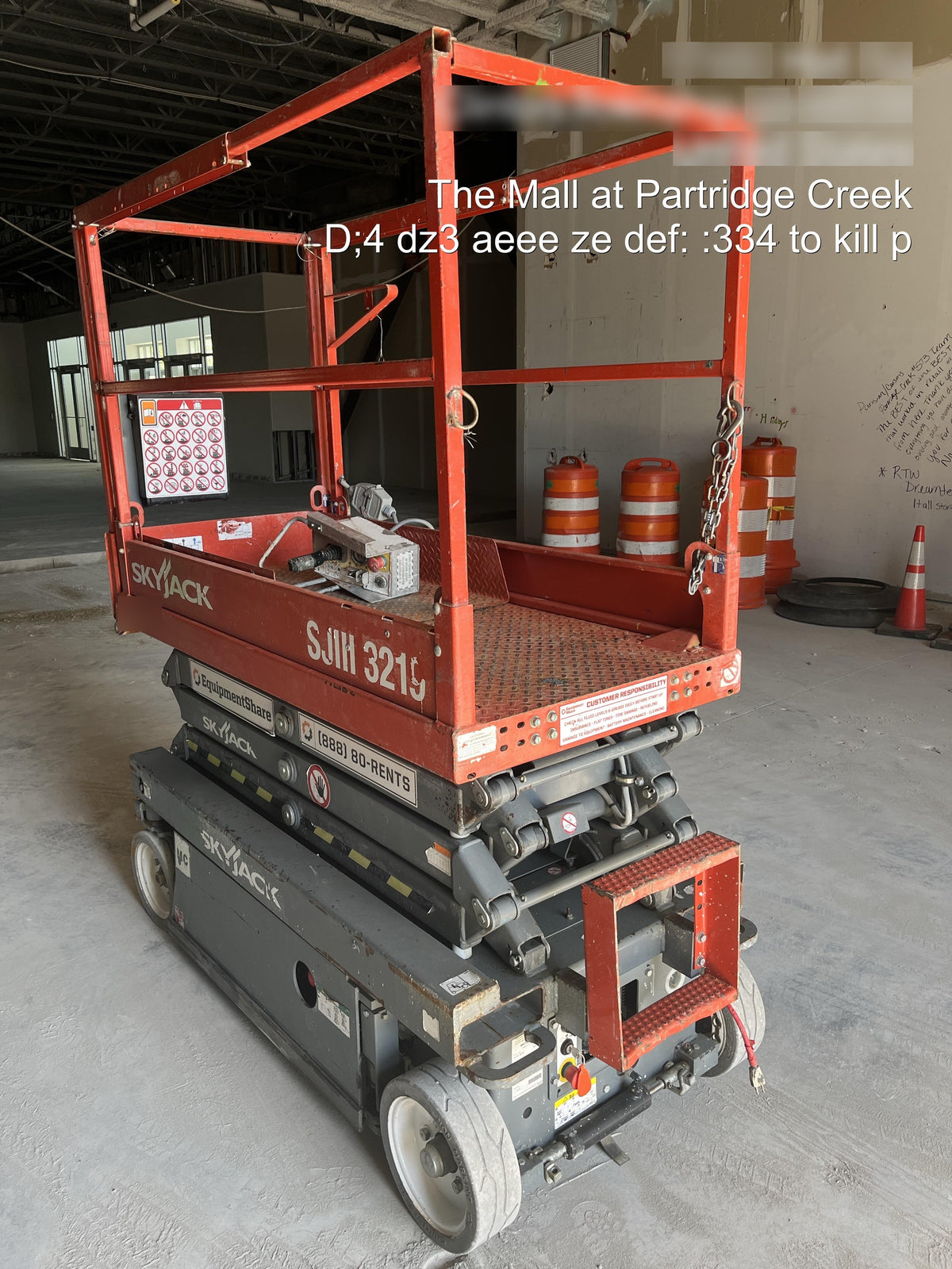 2017 Skyjack SJIII-3219 Standard Rental Specs