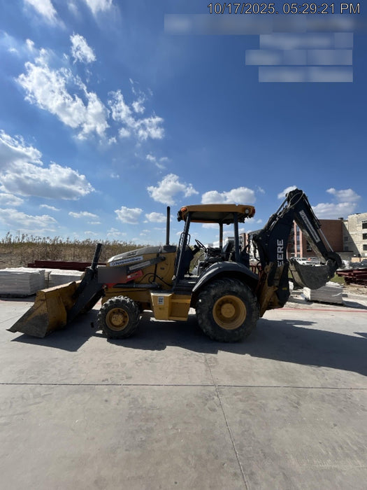 2019 John Deere 310LEP 4wd, Canopy, Standard dipper, ISO, Rear Auxiliary Hydraulics, Manual QC, 12”, 18”, and 24” buckets