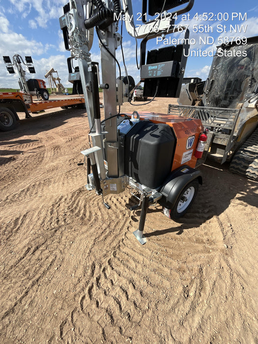 2024 Wanco WLTT-4MM4K Diesel, Deep Sea Controller, Shore Power Plug, Auto Start, (4) 350W LED Floodlights, 4kW Generator, 60 Gal Fuel Tank, 2" Ball, T3