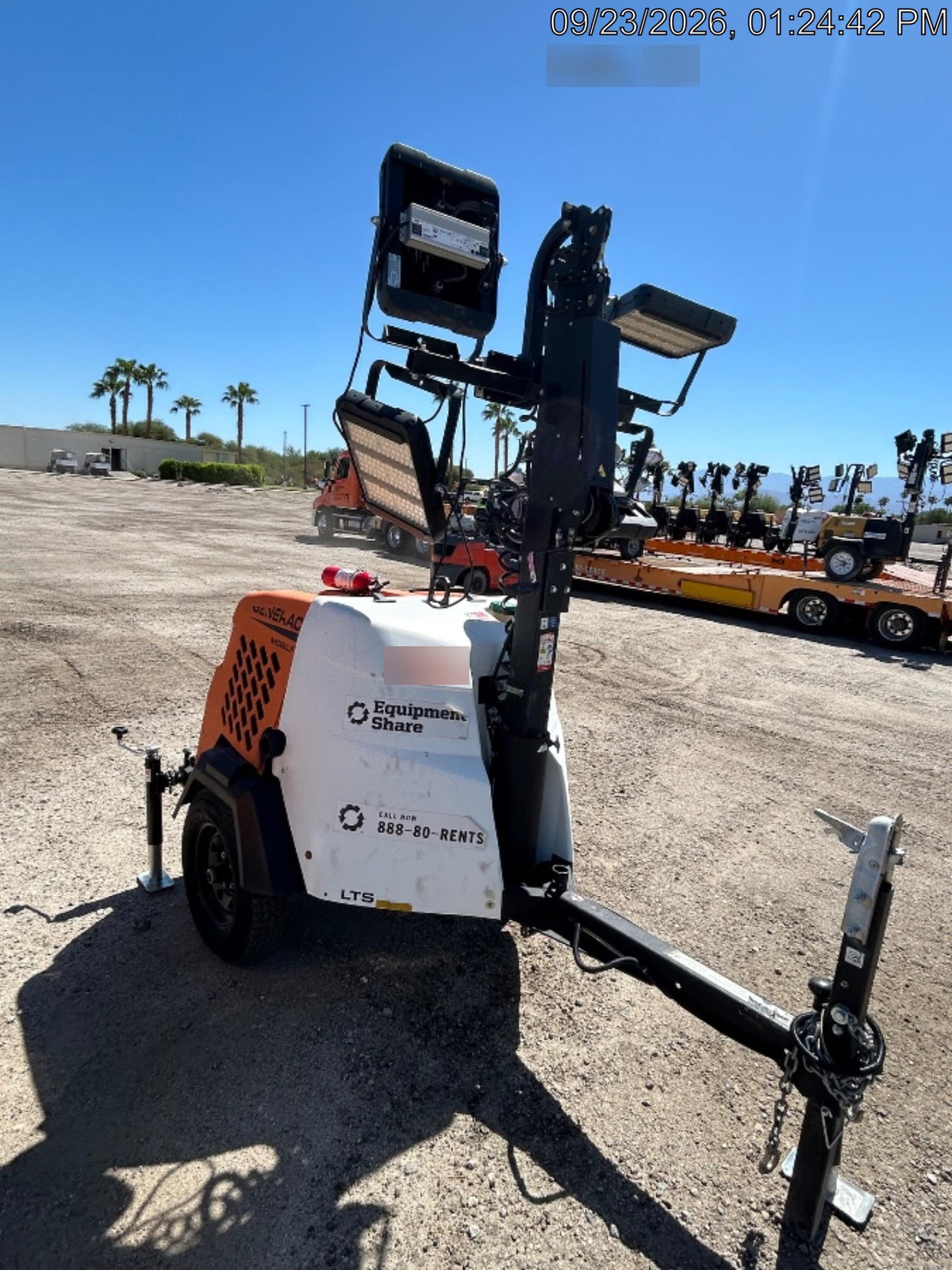 2023 Generac MLT2 Diesel, Flex Switch 120V Input, Powerzone Controller, 
(4) 320W LED Lights, 4kW Generator, 39.9 Gal Fuel Tank, 2" Ball, T3