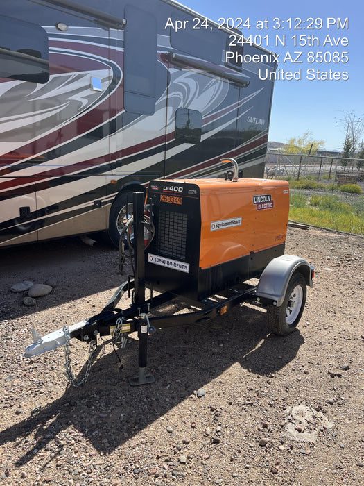 2022 Lincoln Electric LE400 Kubota V1505, Trlr, Cable Rack, Light Kit, ES Decals, T3