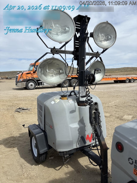 2018 Wacker Neuson LTV6K-MH Wacker Neuson LTV6K Mobile Light Tower w/Fuel Level Sensor Installed