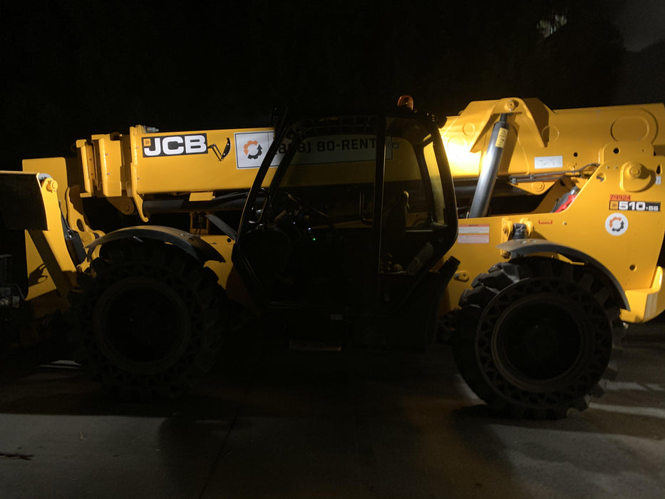 2020 JCB 510-56 Canopy, Solid Tires, Work Lights, Beacon, Aux Hydraulics, Back up Alarm, Lifting Eye, ES Decals
