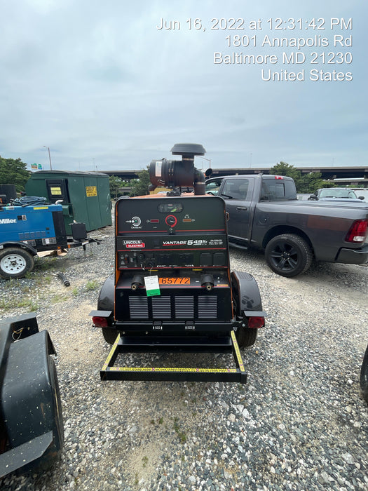 2021 Lincoln Electric Vantage 549X Ready Pak 3, ORANGE (includes trailer, cable rack, fender light kit)