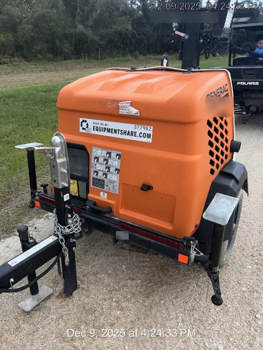2023 Generac MLT2 Diesel, Flex Switch 120V Input, Powerzone Controller, 
(4) 320W LED Lights, 4kW Generator, 39.9 Gal Fuel Tank, 2" Ball, T3
