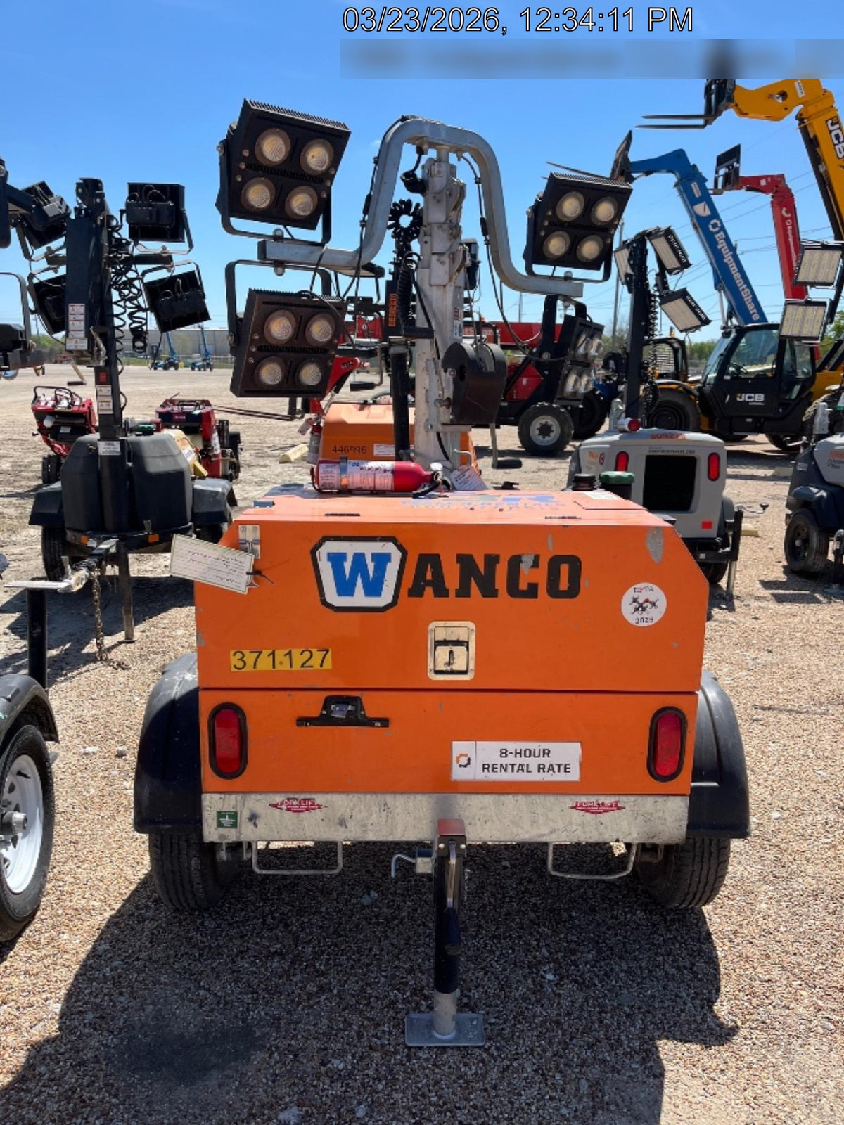 2023 Wanco WLTT-4MM4K Diesel, Deep Sea Controller, Shore Power Plug, Auto Start, (4) 350W LED Floodlights, 4kW Generator, 60 Gal Fuel Tank, 2" Ball, T3