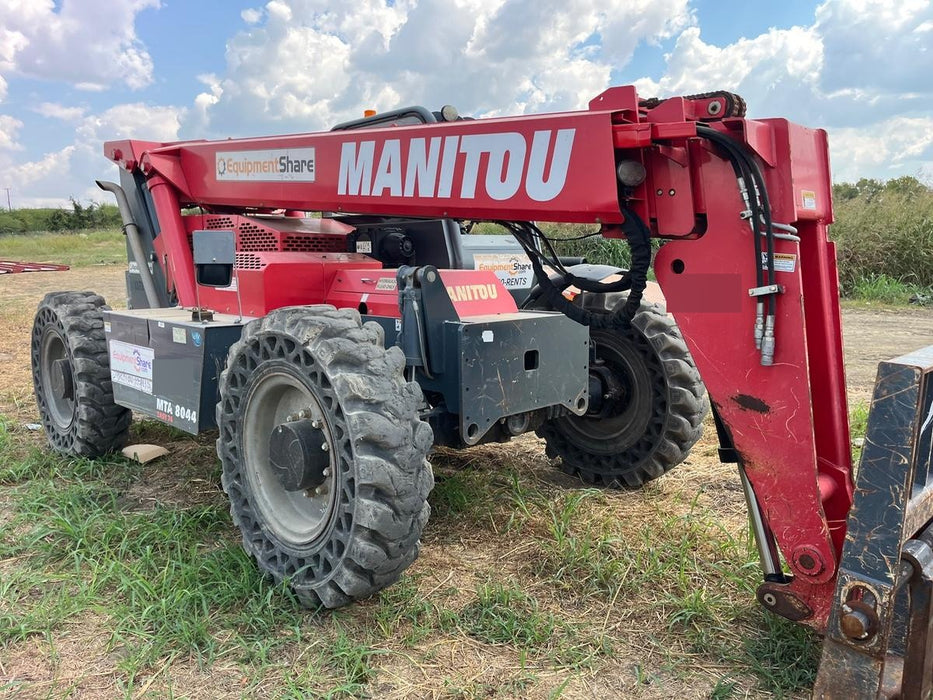 2018 Manitou MTA8044 MTA 8044 - 74 HP T4, Canopy, Worklights/Strobe, Beacon, 66" Carriage, 48" Forks, Solid Tires, Lift Hook, Aux Hydraulics