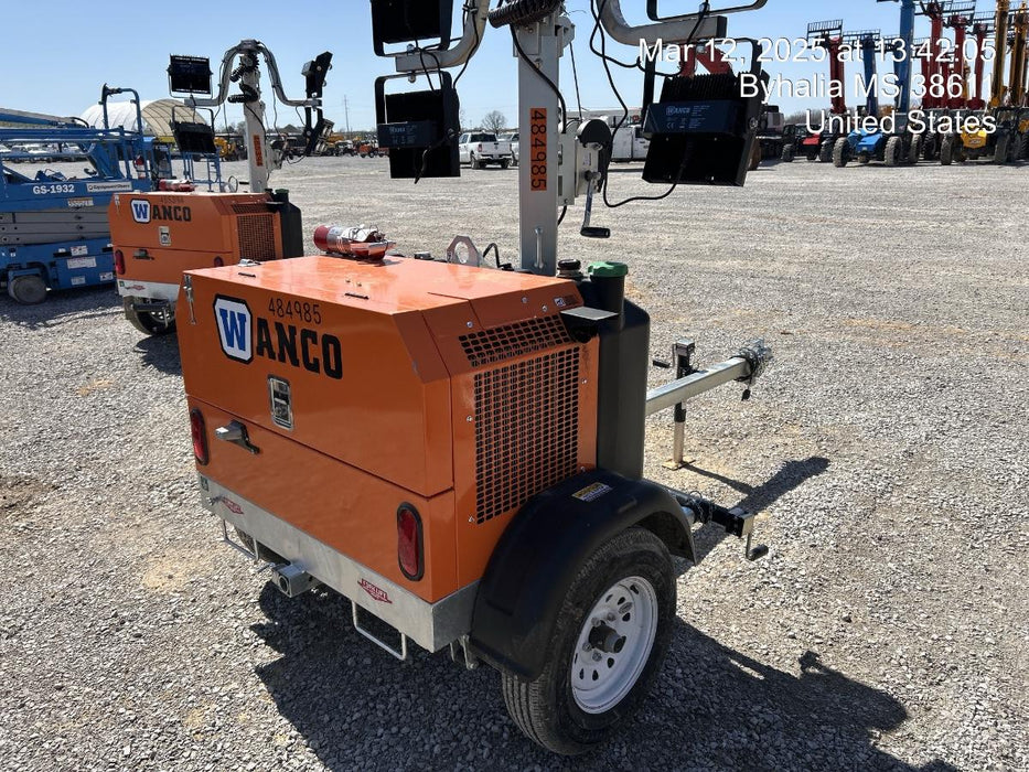 2025 Wanco WLTT-4MM4K Diesel, Mitsubishi L2E, 9.0HP @1800 rpm, Deep Sea Controller, Shore Power Plug, Auto Start, (4) 350W LED Floodlights, 4kW Generator, 60 Gal Fuel Tank, 2" Ball, T3