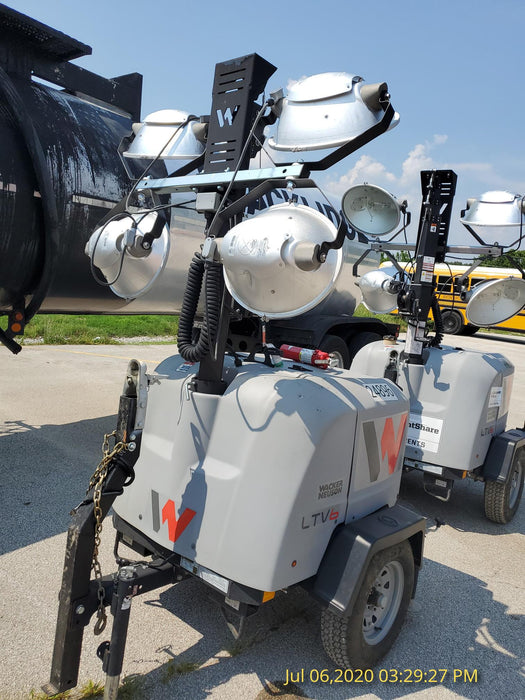 2019 Wacker Neuson LTV6L-MH Wacker Neuson LTV6L Mobile Light Tower w/Fuel Level Sensor Installed