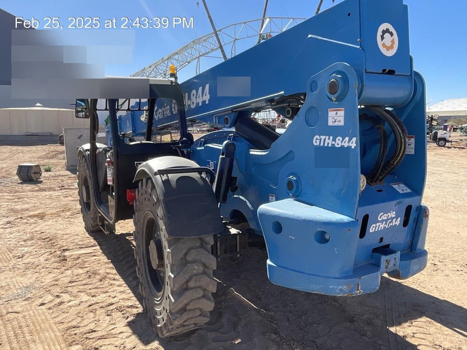 2018 Genie GTH-844 Genie GTH-844 w/Open ROPS, Solid Tires, beacon/work lights, 60" carriage/forks