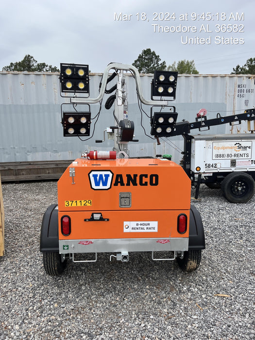 2023 Wanco WLTT-4MM4K Diesel, Deep Sea Controller, Shore Power Plug, Auto Start, (4) 350W LED Floodlights, 4kW Generator, 60 Gal Fuel Tank, 2" Ball, T3