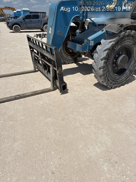 2018 Genie GTH-844 Genie GTH-844D w/Open ROPS, Solid Tires, Work Light/Beacon, 60" Carriage and Forks