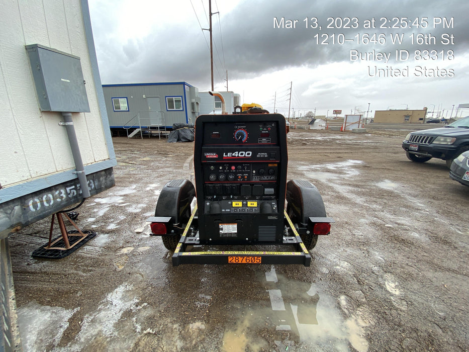 2023 Lincoln Electric LE400 Kubota V1505, Trlr, Cable Rack, Light Kit, ES Decals, T3