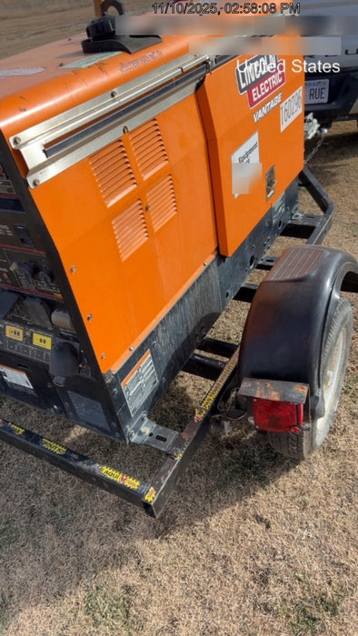 2021 Lincoln Electric Vantage 322 Vantage 322 Ready Pak 3 w/ Decals, ORANGE (includes trailer, cable rack, fender light kit) NO Telematics