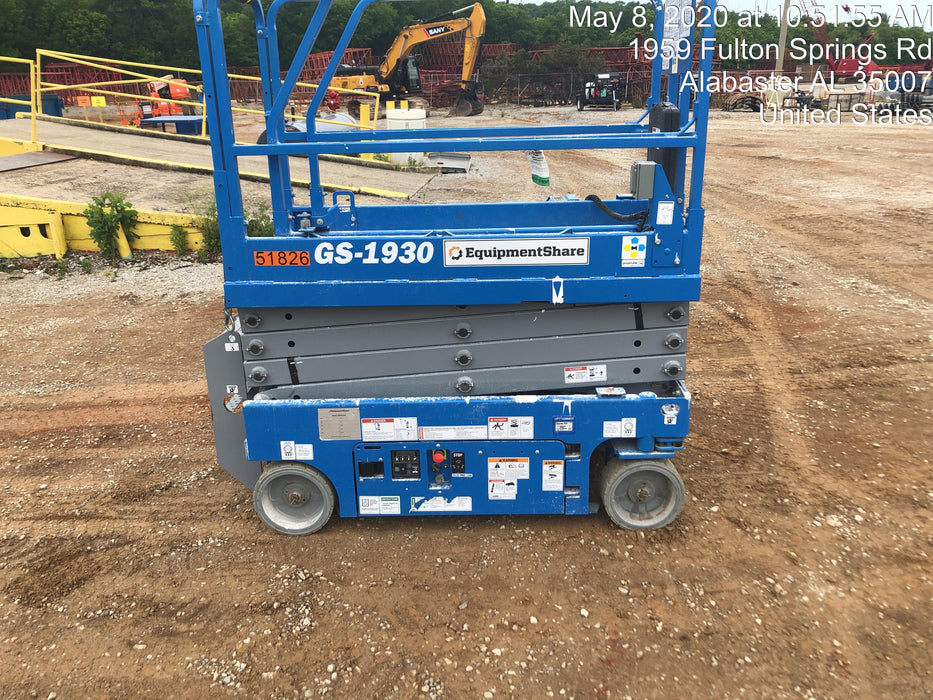 2019 Genie GS-1930 Fixed Rails with Chain Entry