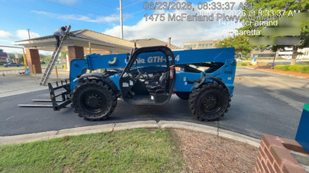 2018 Genie GTH-844 Genie GTH-844D w/Open ROPS, FF Tires, Work Light/Beacon, 60" Carriage and Forks