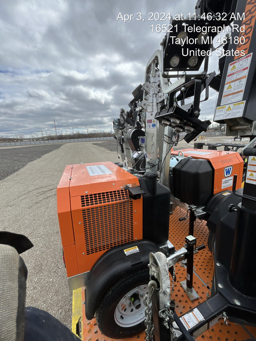 2024 Wanco WLTT-4MM4K Diesel, Deep Sea Controller, Shore Power Plug, Auto Start, (4) 350W LED Floodlights, 4kW Generator, 60 Gal Fuel Tank, 2" Ball, T3