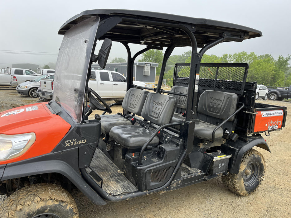 2022 Kubota RTV-X1140W-H Plastic Canopy, Windshield Acrylic Clear, LED Strobe Light, Wire Harness Kit, Back up Alarm
