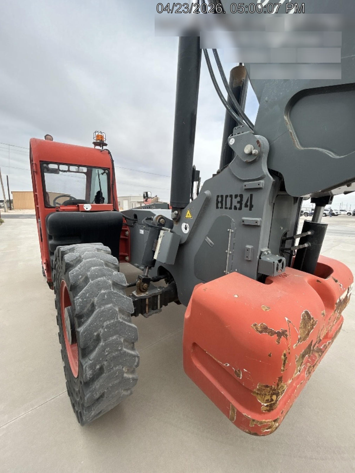 2018 Skyjack SJ1056 TH Skyjack 1056 TH Telehandler w/Open ROPS, Work Lights/Beacon, Solid Tires, 60" Carriage and Forks