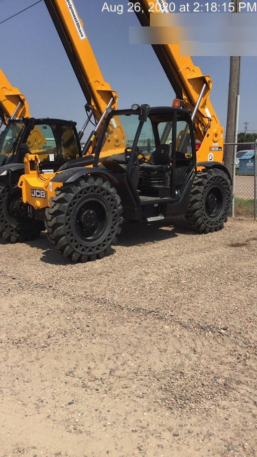 2020 JCB 509-42 Canopy, Solid Tires, Work Lights, Beacon, Aux Hydraulics, Back up Alarm, Lifting Eye, ES Decals
