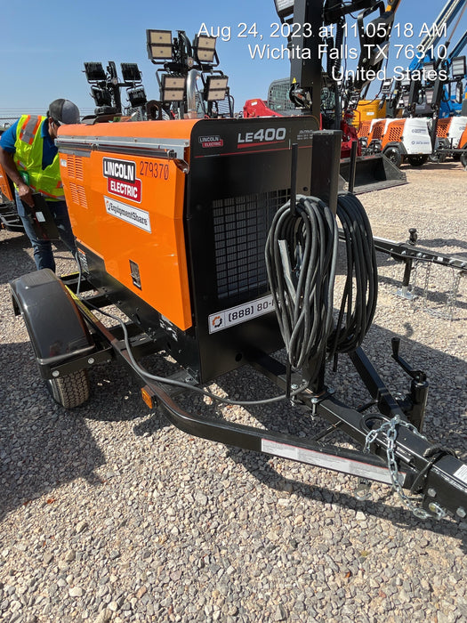 2022 Lincoln Electric LE400 Kubota V1505, Trlr, Cable Rack, Light Kit, ES Decals, T3