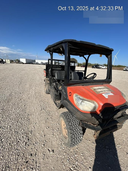 2019 Kubota RTV-X1140W-H 4wd Utility Cart, LED Strobe, Windshield Tempered Glass, Plastic Canopy, Wire Harness Kit, Backup Alarm