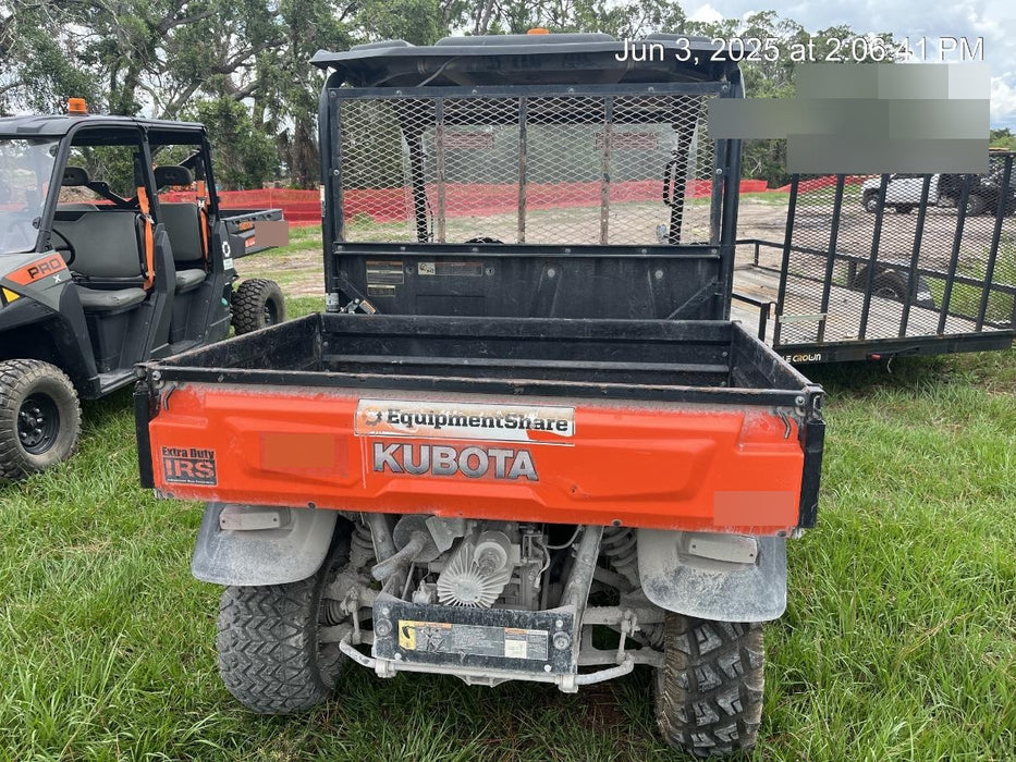 2019 Kubota RTV-X900 4wd Utility Cart, LED Strobe, Windshield Tempered Glass, Plastic Canopy, Backup Alarm