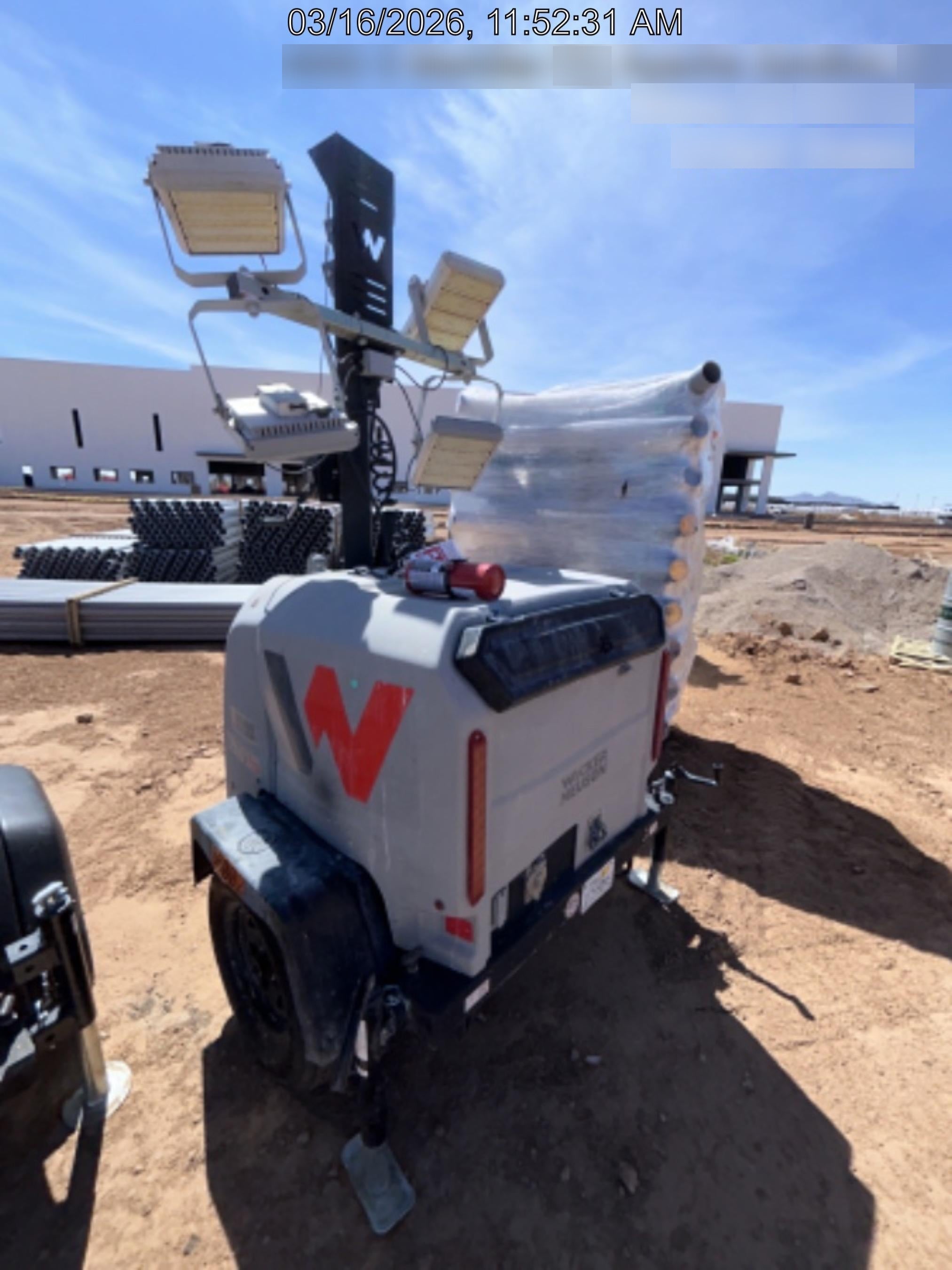 2019 Wacker Neuson LTV6K-LED Standard LED Towable Light Tower w/None
