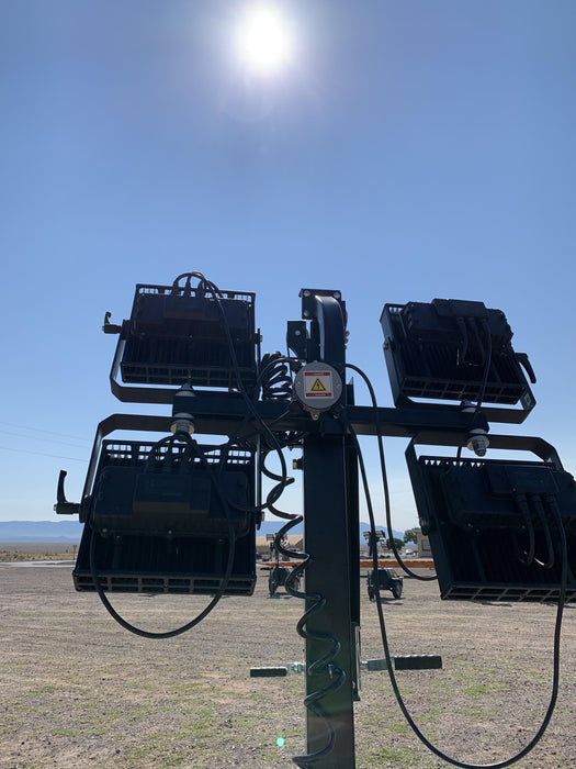 2022 Allmand NLV3GR (4) LED Light Fixture 350W, 23' Vertical Mast, 3kW Prime, Towable, ES Decals, T3