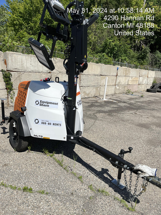 2024 Generac MLT2 Diesel, Flex Switch 120V Input, Powerzone Controller, 
(4) 320W LED Lights, 4kW Generator, 39.9 Gal Fuel Tank, 2" Ball, T3