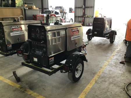 2019 Lincoln Electric Vantage 322 Ready-Pak 3, Two Wheel Trailer, Fender and Light Kit, Cable Rack