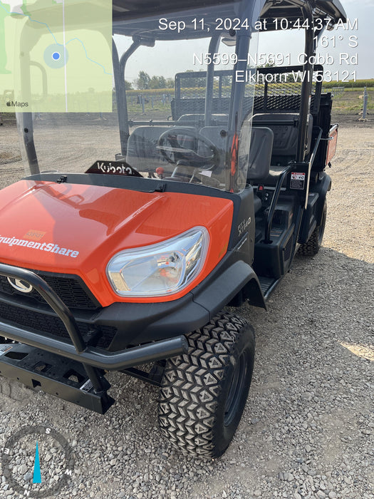 2021 Kubota RTV-X1140W-H Plastic Canopy, Windshield Acrylic Clear, LED Strobe Light, Wire Harness Kit, Back up Alarm
