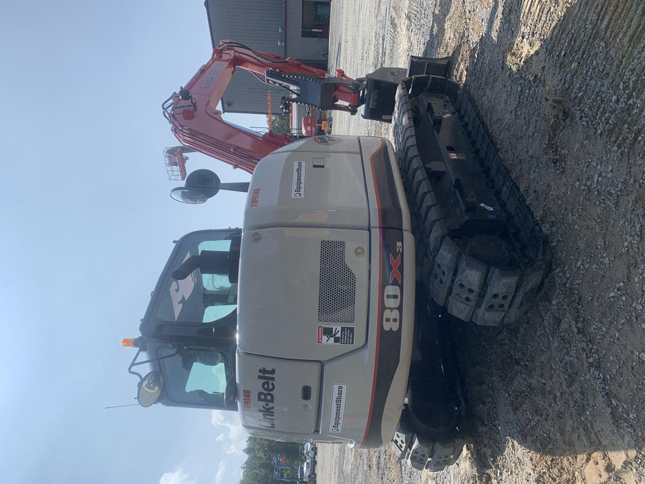 2020 Link-Belt 80X3EX 7'2" ARM, 17.7" rubber tracks, Multi function aux hydraulics