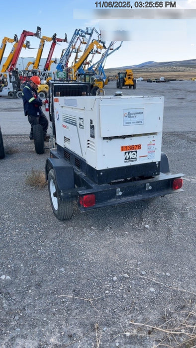 2020 Multiquip DLW400ESA4 400 amp Welder, 14kW, 120/240V, T4F Kubota, Trailer