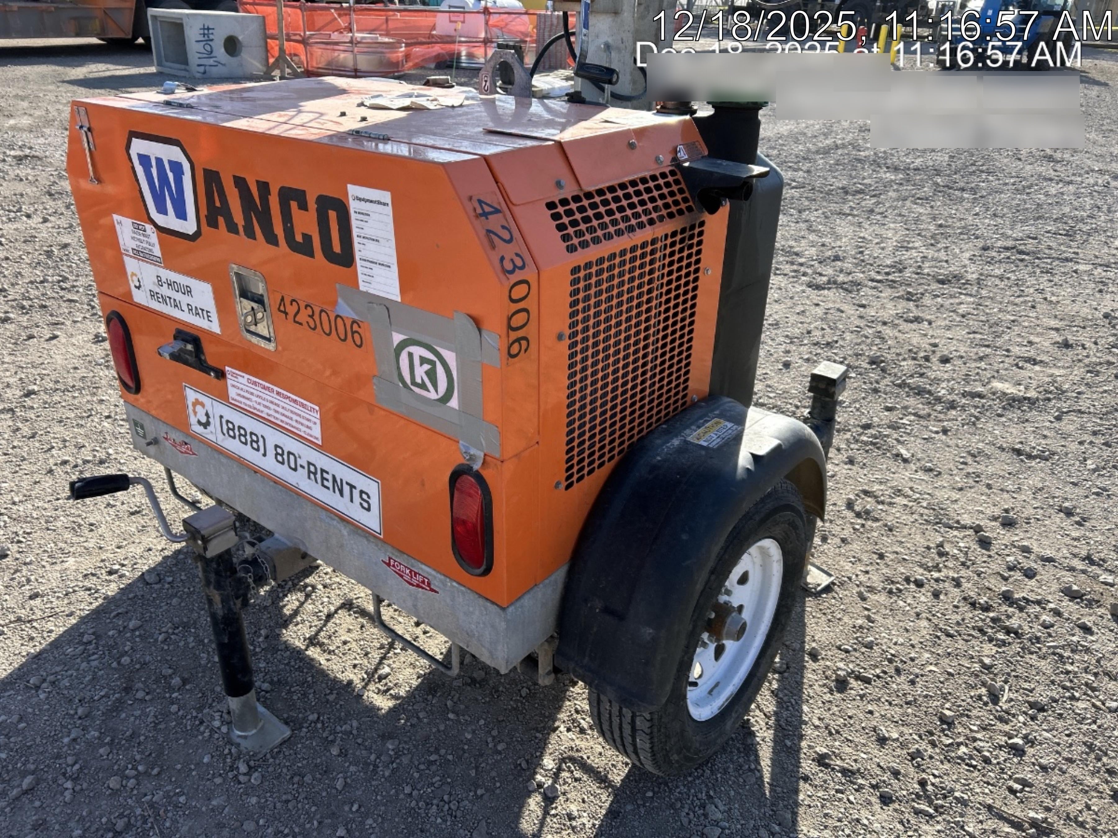 2024 Wanco WLTT-4MM4K Diesel, Deep Sea Controller, Shore Power Plug, Auto Start, (4) 350W LED Floodlights, 4kW Generator, 60 Gal Fuel Tank, 2" Ball, T3