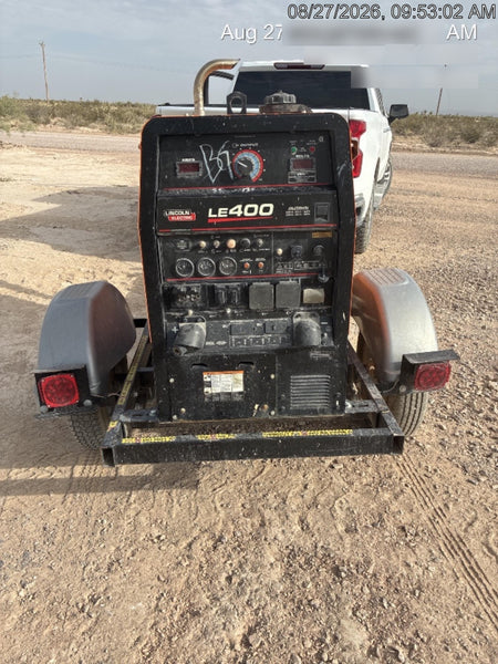 2022 Lincoln Electric LE400 Kubota V1505, Trlr, Cable Rack, Light Kit, ES Decals, T3